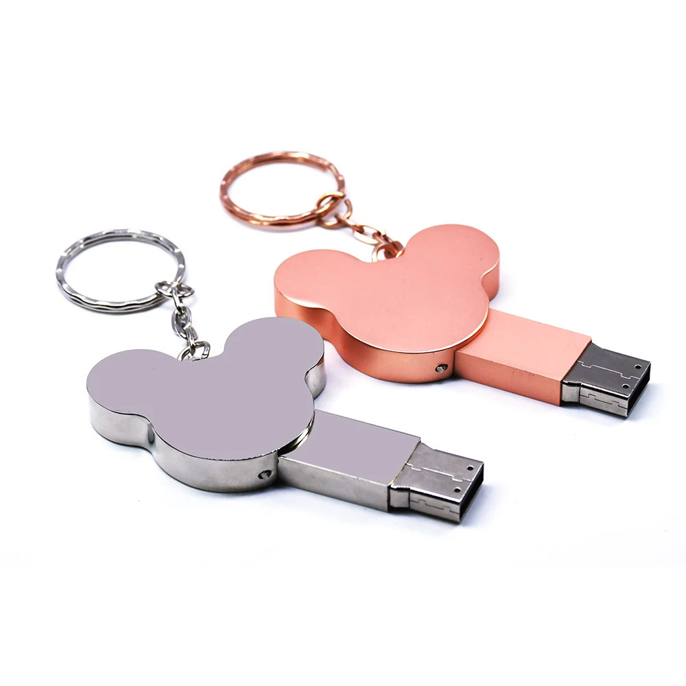 USB flash drive fashion16GB 8GB 32GB 4GB 64GB silver metal pendrive flash memory stick pen drive usb stick disk hot sale - ANKUX.COM