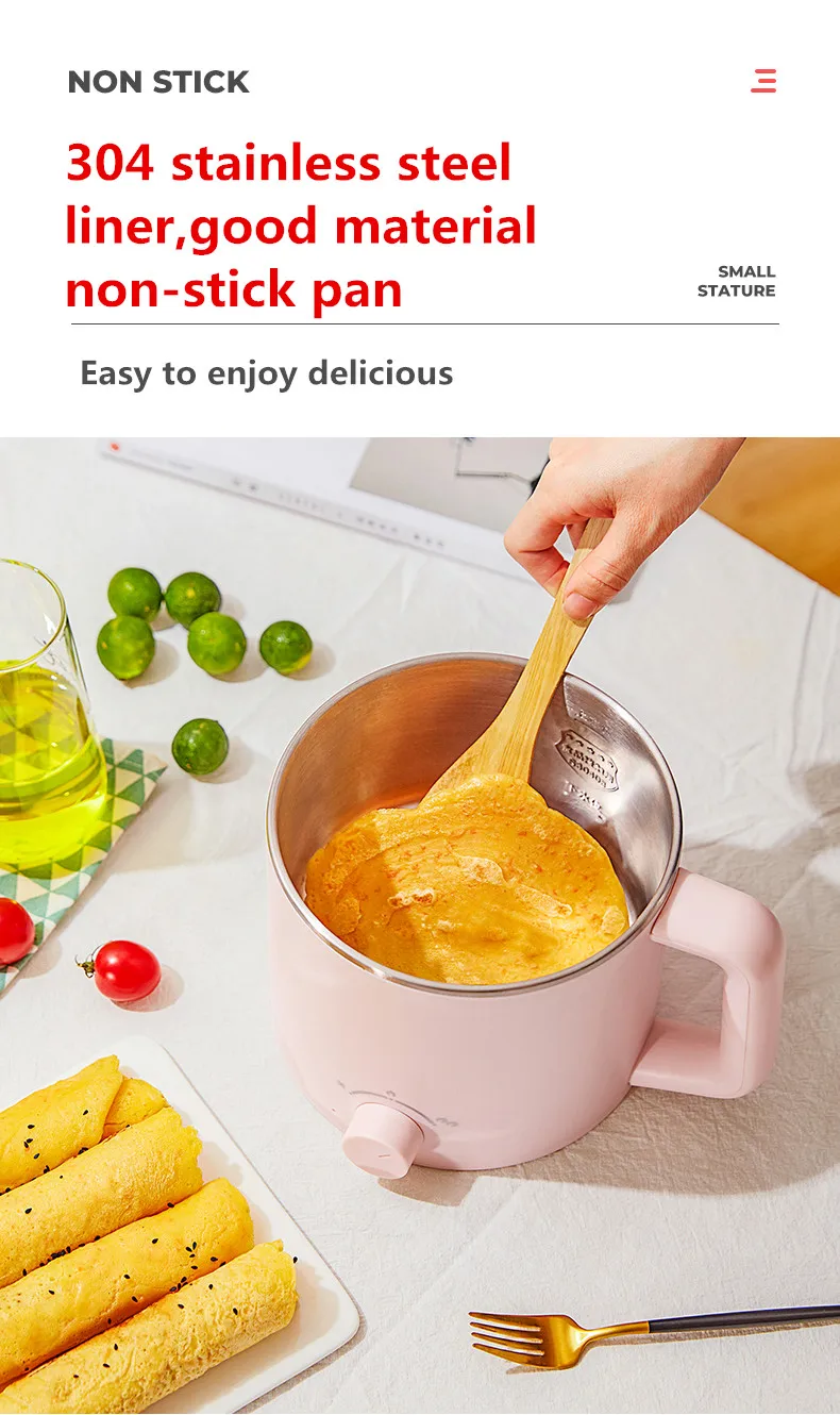 Portable Travel Egg Steam Noodle Pot Mini Electric Rice Cooker