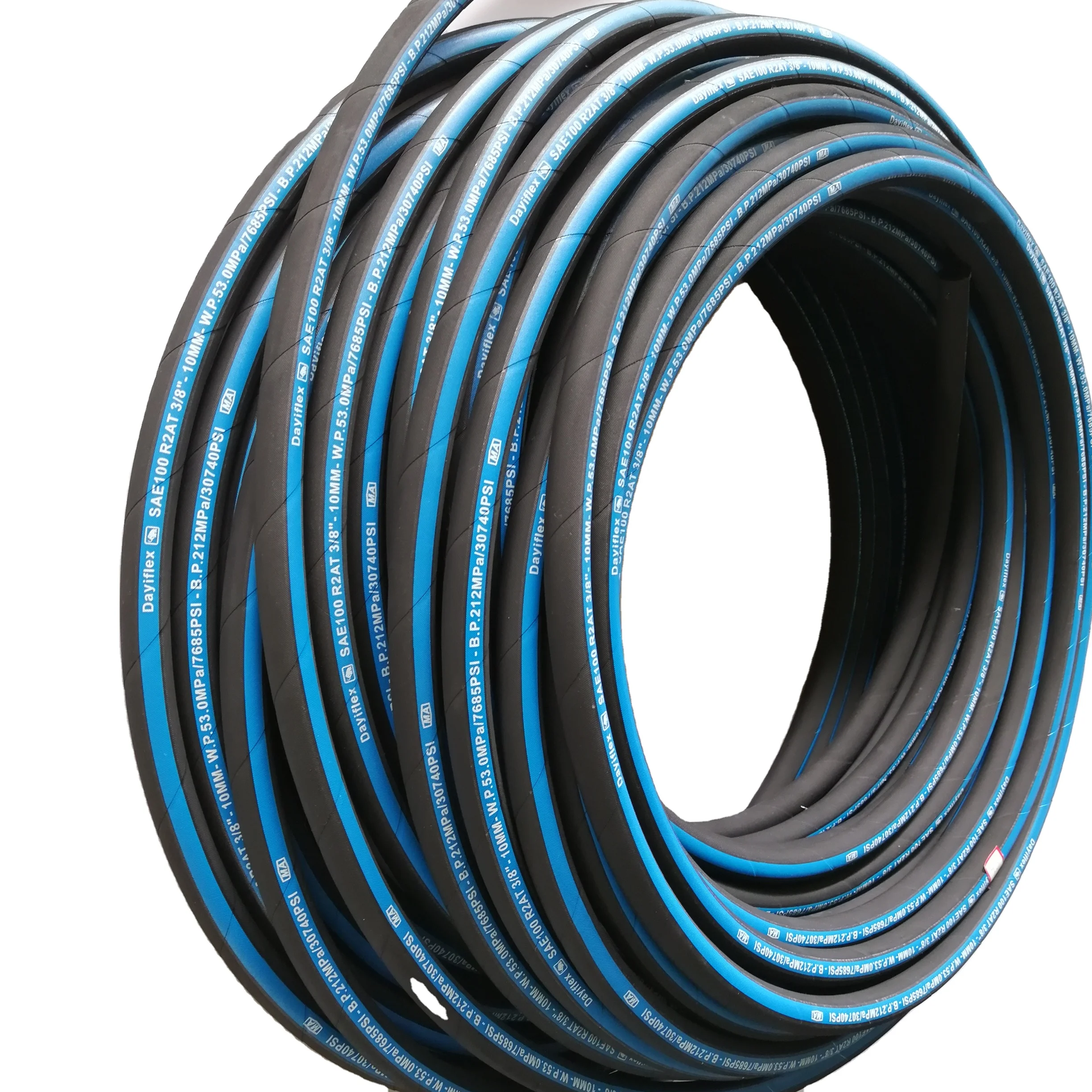 Stainless steel braided hydraulic hose sae hydraulic hose rubber hose