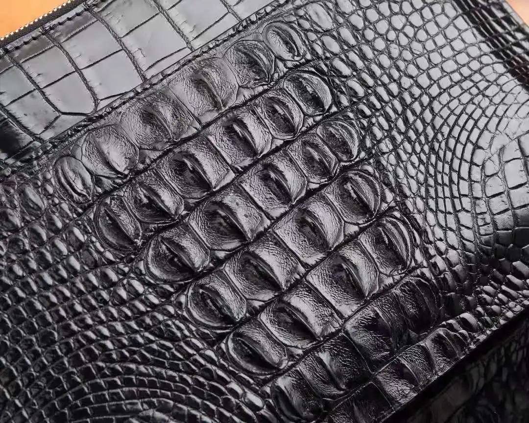 新款男包鳄鱼皮泰国鳄鱼皮信封包男