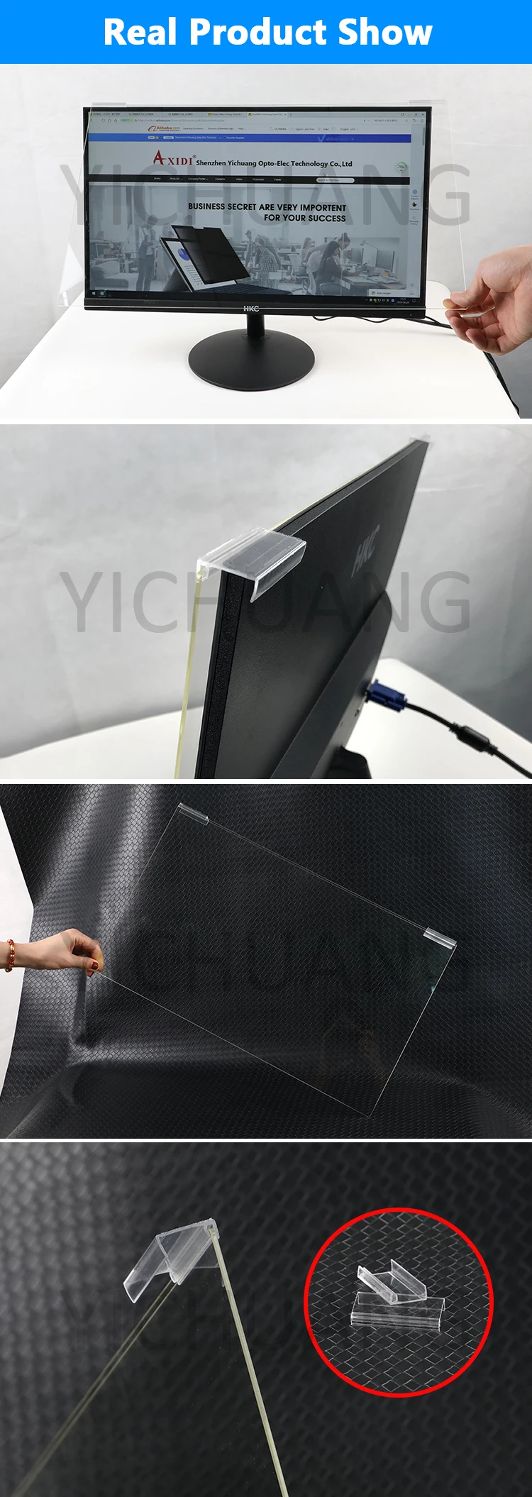 2021 Anti Uv Fast Apply Acrylic Anti Blue Light Film Computer Screen