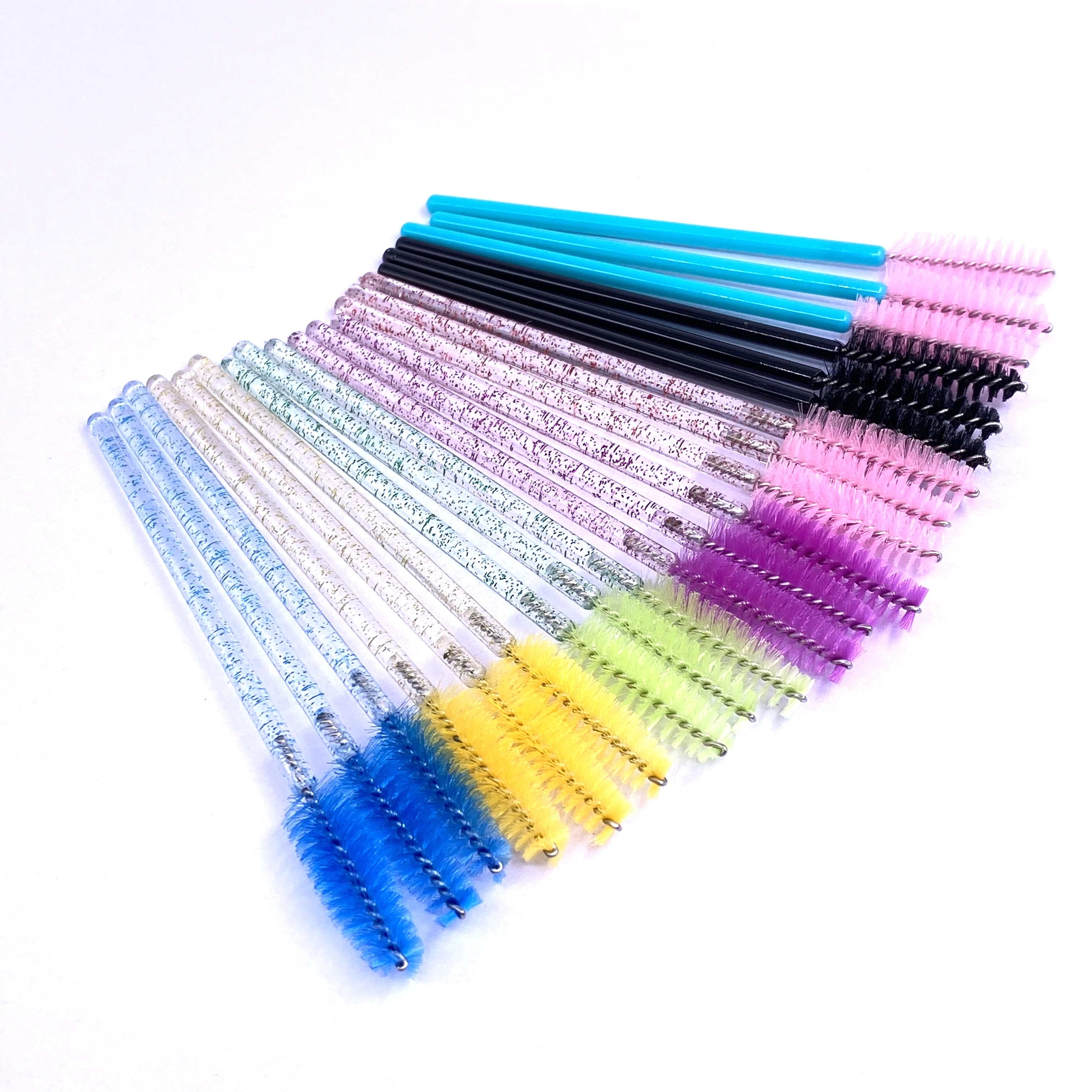 

mascara wands,2 Packs, Rose red, green, yellow, blue