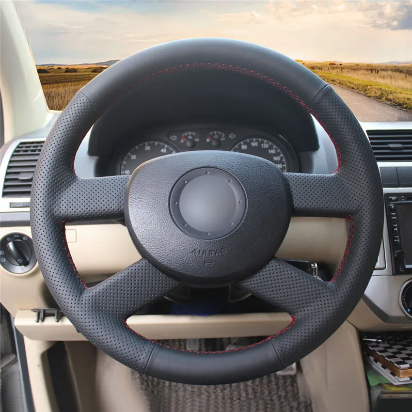 Auto Steering Wheel Covers For Vw Golf 4 5 6 7 Passat B5 B6 B7 B8 Polo