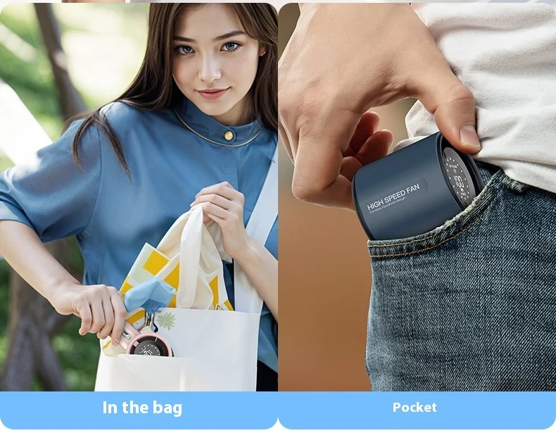 Handheld Foldable Portable Fan, USB, 4000mAh - detail 24