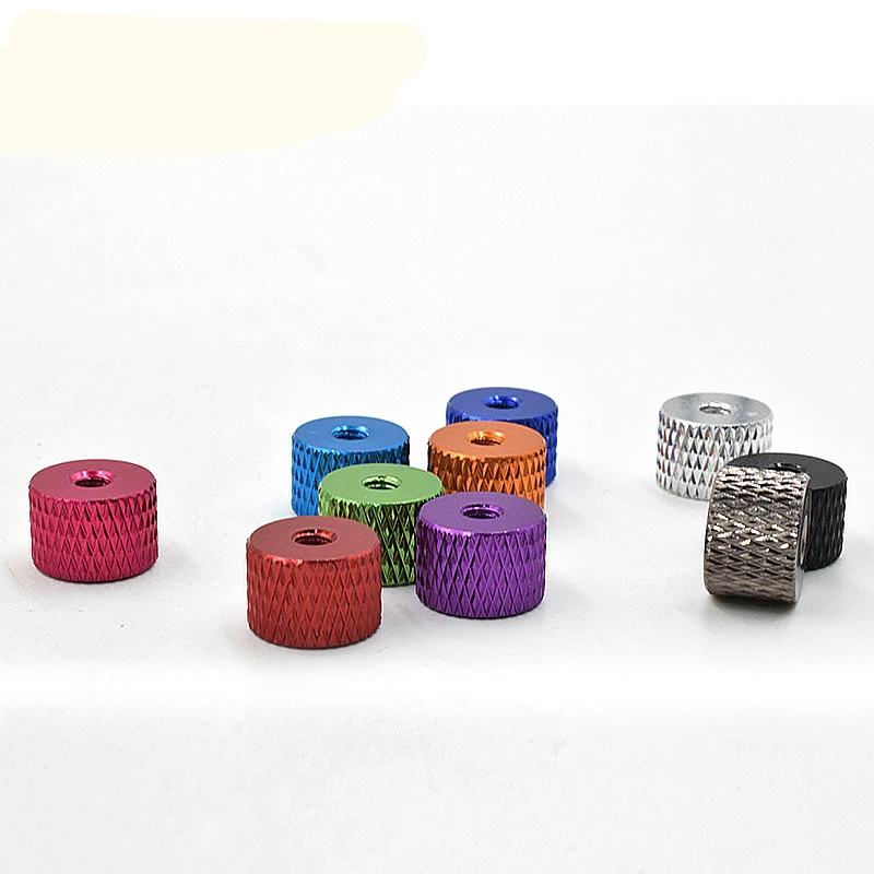 Colorful Anodized Aluminum Knurled Thumb Nuts M3 M4 Knurled Thumb