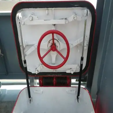 Support gas spring for mechanical equipment cover