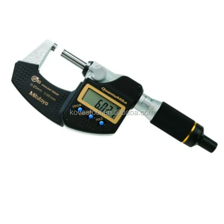 New Mitutoyo Digital Micrometer Quantumike Mde25mx 29314030 Coolant Proof Micrometer 025 Mm