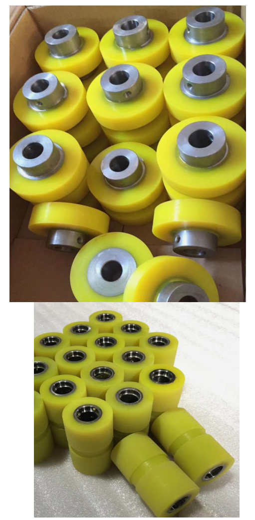 Urethane Rubber Roller Pu Small Rubber Coated Aluminum Wheel Buy Polyurethane Rubber Wheel