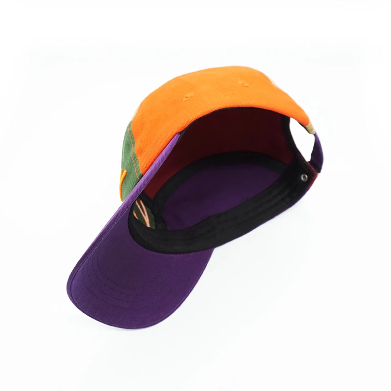 Propeller Hat Colorful Patchwork Custom Design Cotton Funny Flat Brim 5 ...