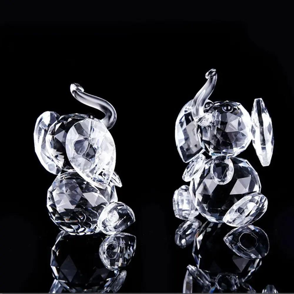 Gleam K9 Crystal Mini Crystal Elephant Animal Figurine Crystal Figurine