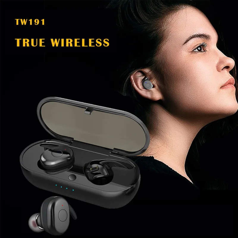 New arrival 191 TWS True earbuds wireless headphones with clear sound charging box - ANKUX.COM