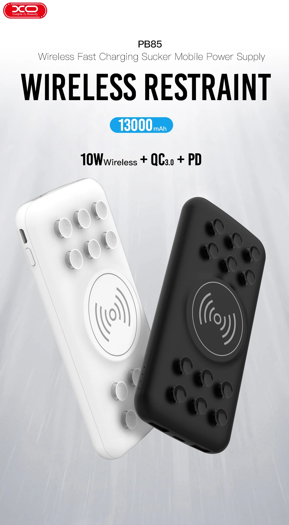 XO Hot Selling 10W wireless fast chargeing QC 3.0 PD charger for smartphone power bank - ANKUX.COM