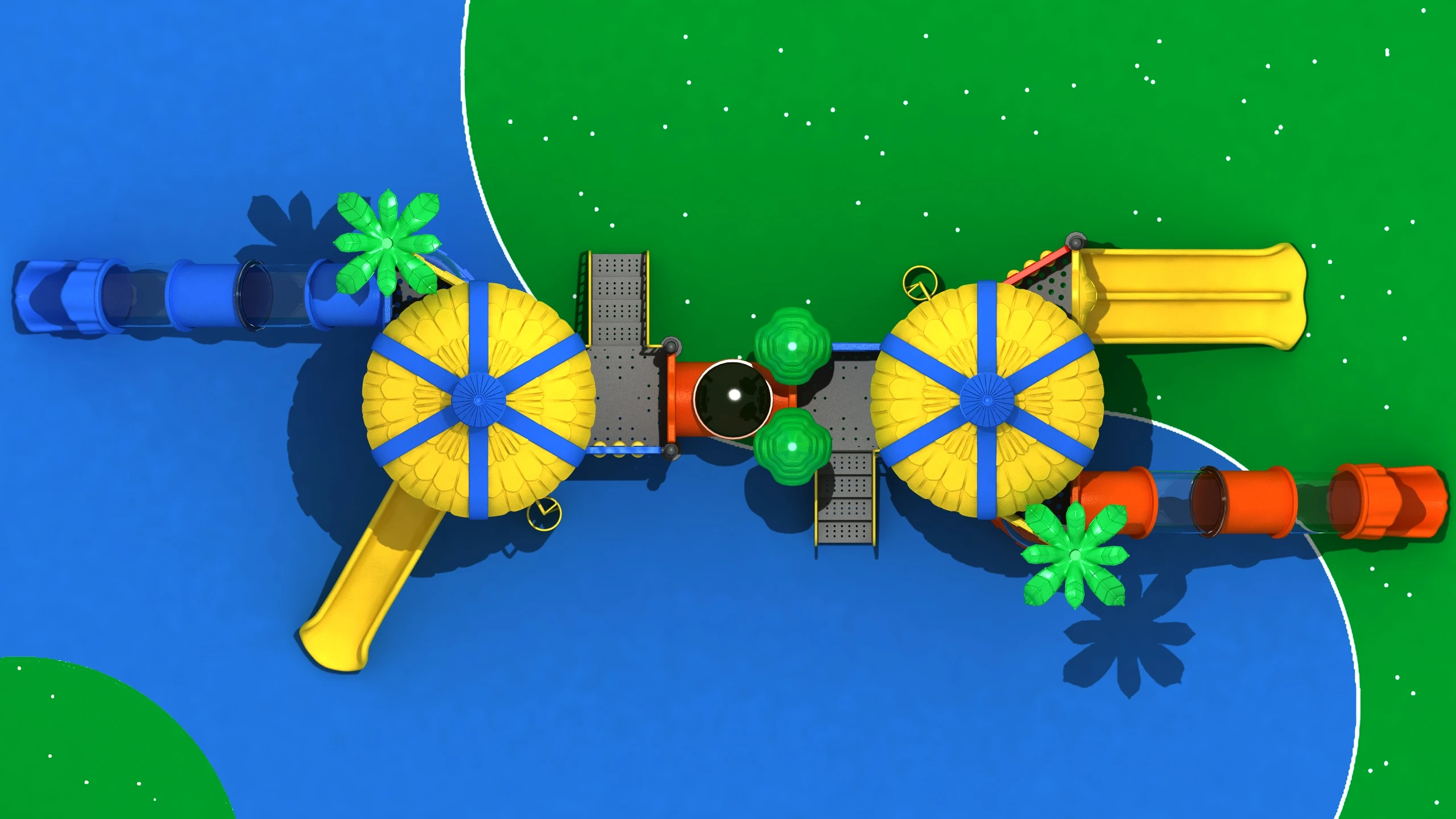 Wonderful Outdoor Playgrounds Kids Plastic Slides Games In Guangzhou