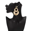 RTS Wholesale Metal Geometric Statement Pendant Earrings For Women 2019 New Fashion Jewelry