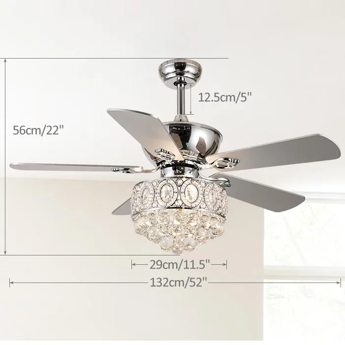 Ceiling Luxury Ceiling Fan, 110-240V, Metal - detail 16