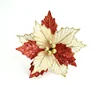 Christmas party supplies artificial gold powder side christmas red flowers