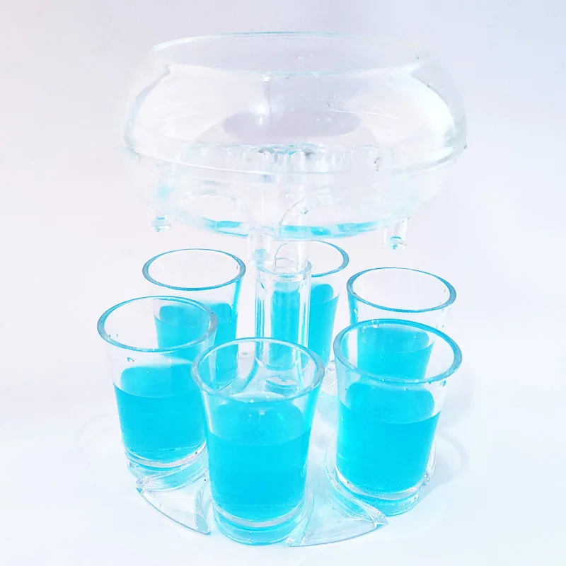 Epsilon 6 Shot Glass Dispenser Holder Party Gifts Bar Accessory