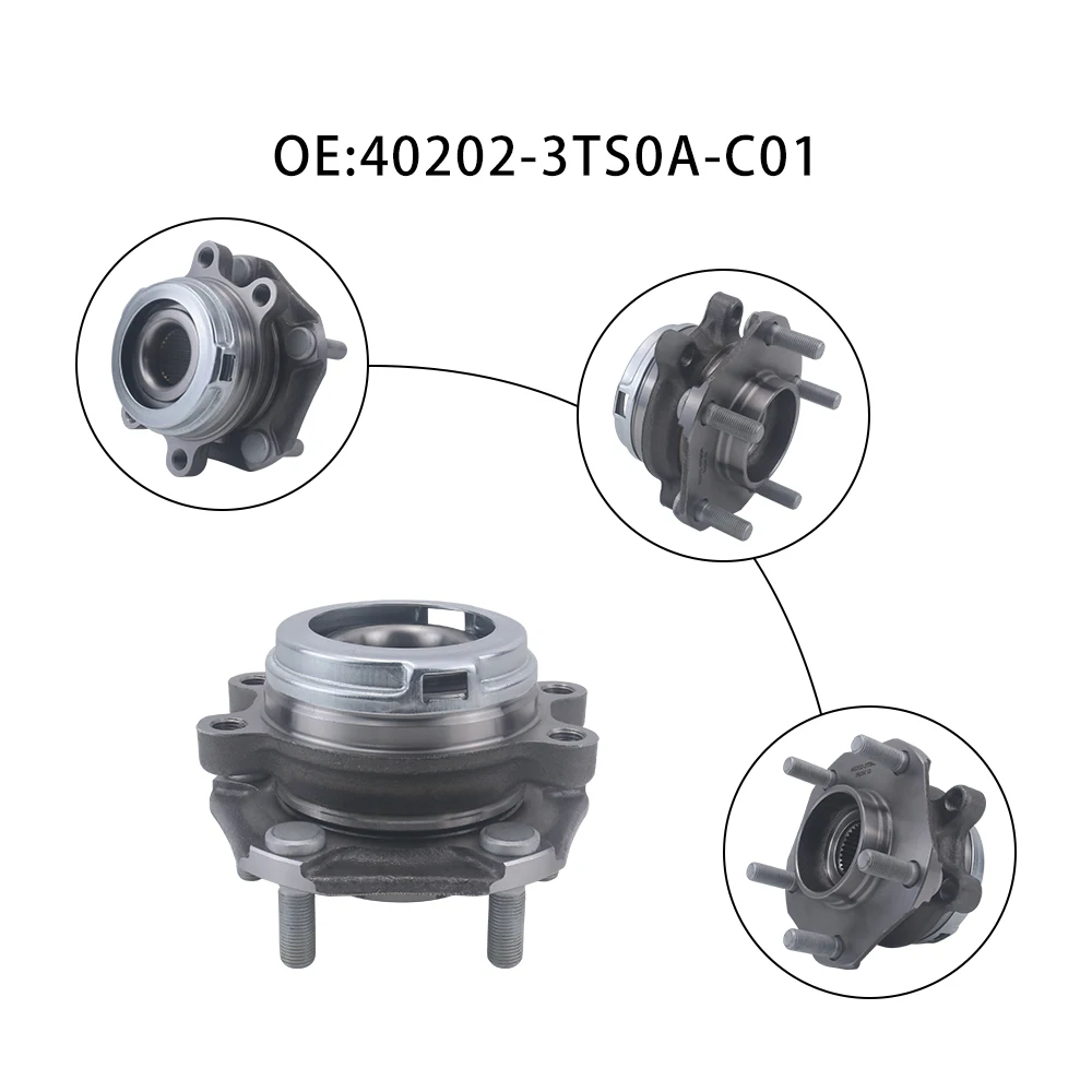 High Quality car parts  Wheel Bearing 40202-3TS0A OEM 402023TS0A  Hub Assembly   for  Nissan TEANA front wheel supplier