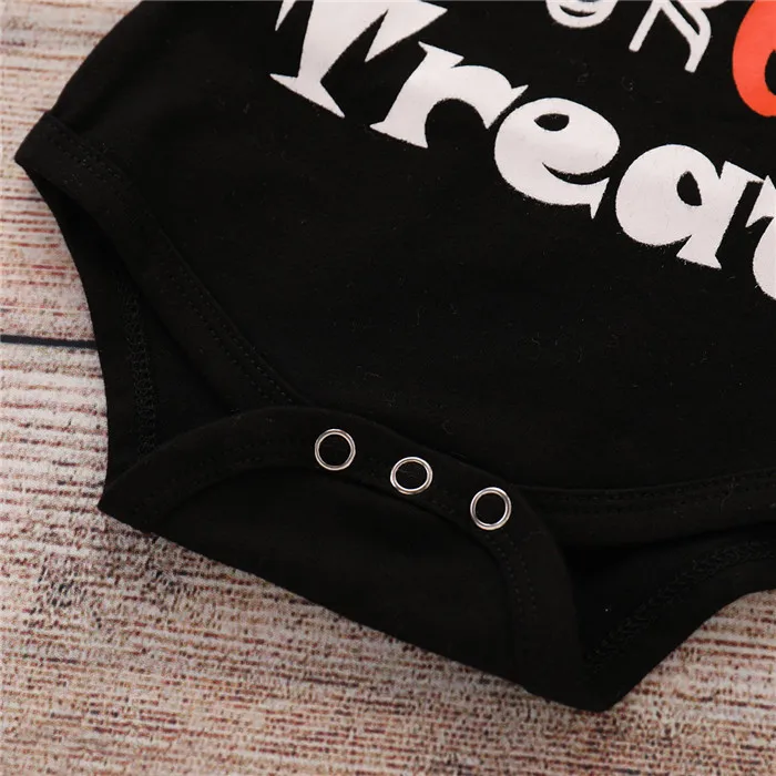 3PCS Baby Boys' Outfit Set Halloween Pumpkin Costume Long Sleeve Romper