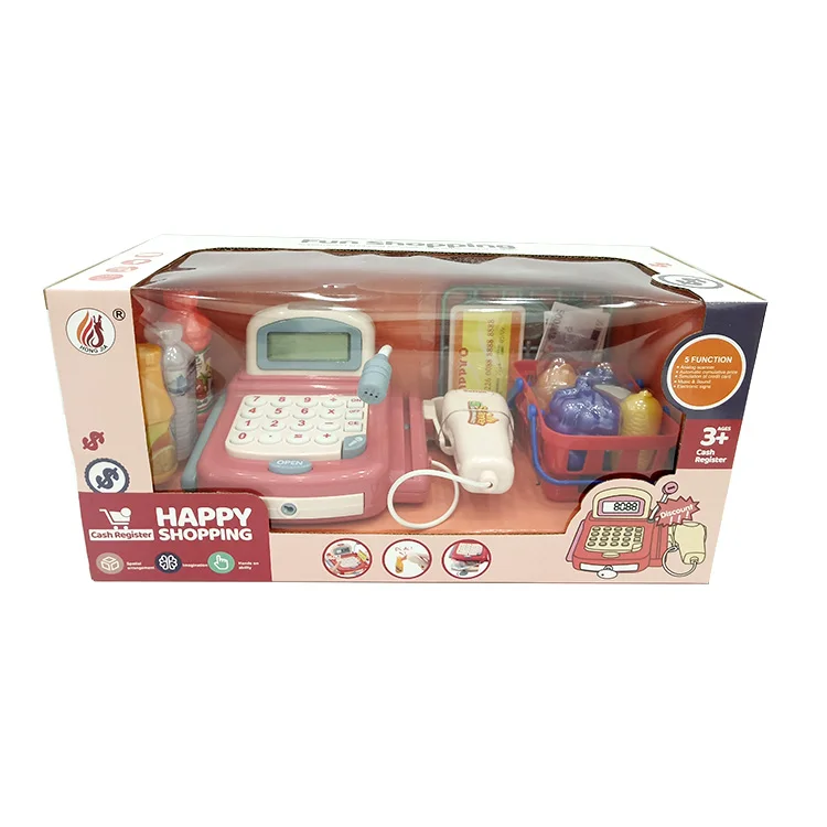 Newest Supermarket Cash Register Toy Cashier Machine Toy Buy Cash