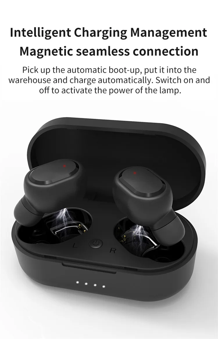M1 TWS Wireless Earbuds IPX6 Waterproof Wireless Earphone Noise Cancelling Touch Control Headphone For iphone Android