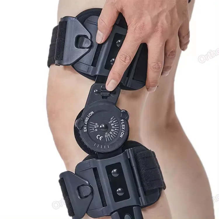 Flexible ROM Hinged Knee Brace with Protective Function Osteoarthritis Elbow  Knee Pads factory