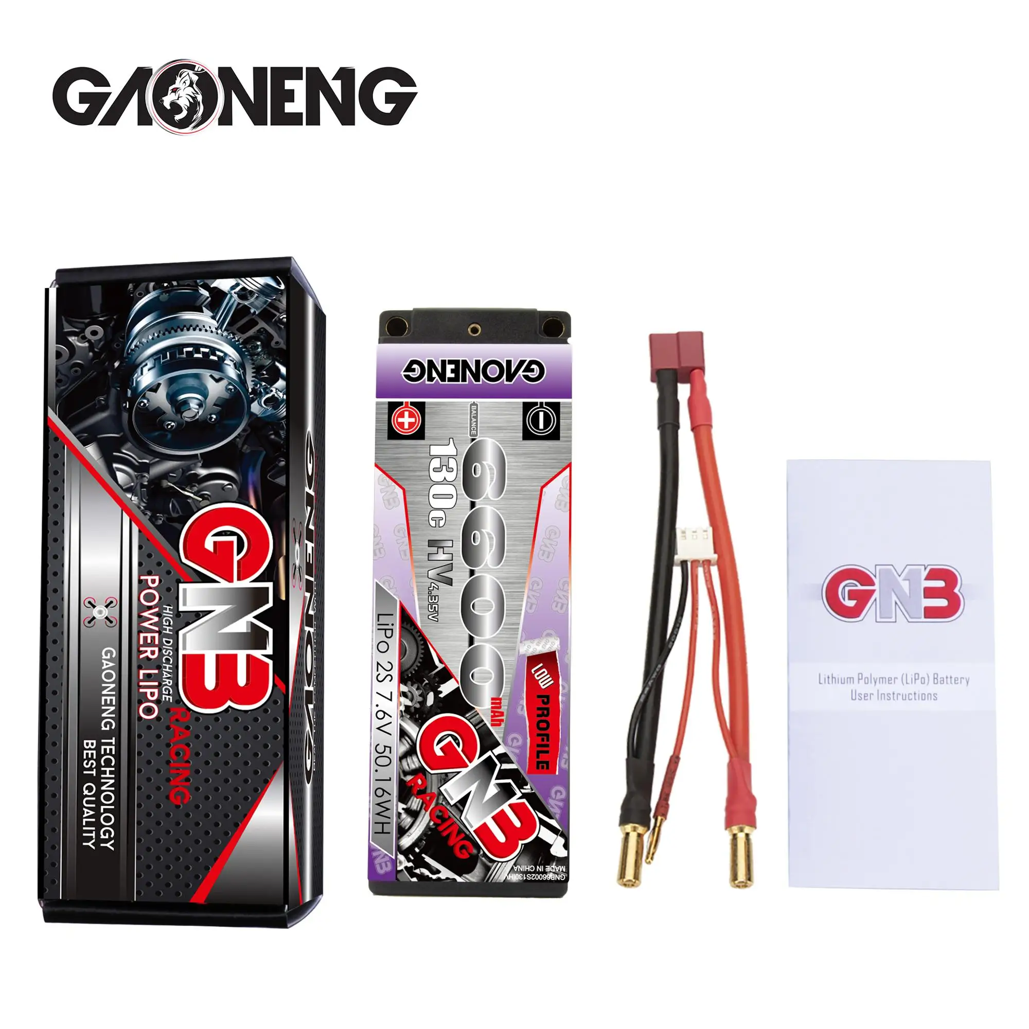 Gnb Gaoneng Mah S Hv V C Lipo Battery Lcg Low Profile Thin S Rc Racing Car