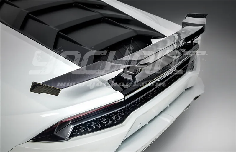 Trade Assurance Carbon Fiber Rear Spoiler Fit For 2014-2019 Huracan LP610-4 & LP580-2 Coupe Spyder MAD Style GT Wing