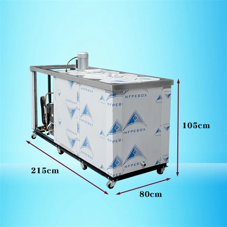Free Shipping To Africa Tax Included 1ton Per Day Block Ice Machine/ice