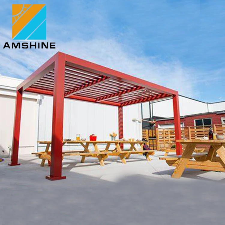 Patio outdoor living spaces aluminium louver roof awning manufacturers for balcony