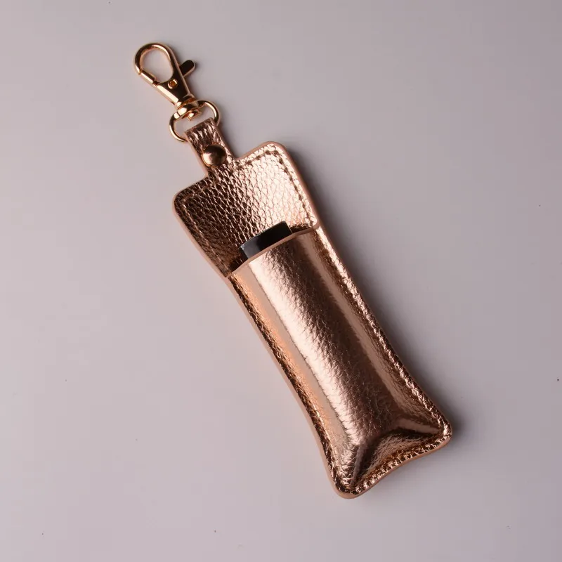 Fashion Colorized Lipstick Chapstick Holder Bag Keychain Jewelry Key