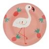 Pink Ceramic dinner plates tableware sets royal Dubai bone china dinnerware set