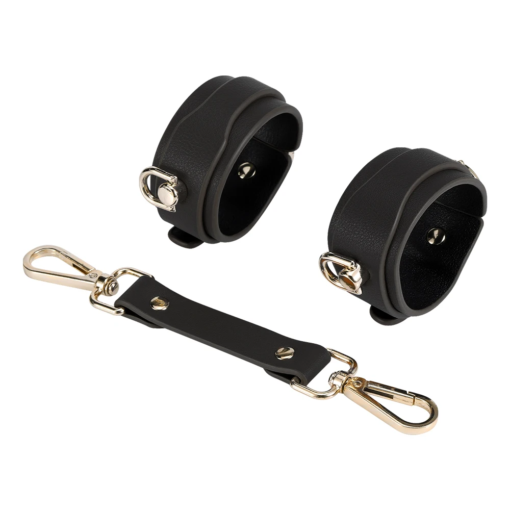 2020 new bondage gear leather bdsm set bondage kit hand cuffs