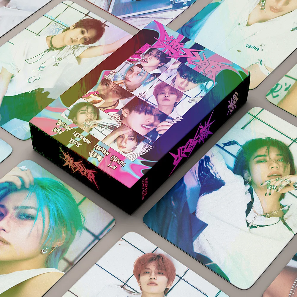 55Pcs KPOP Stray Kids LOMO Cards Album - HyunJin, Felix & BangChan