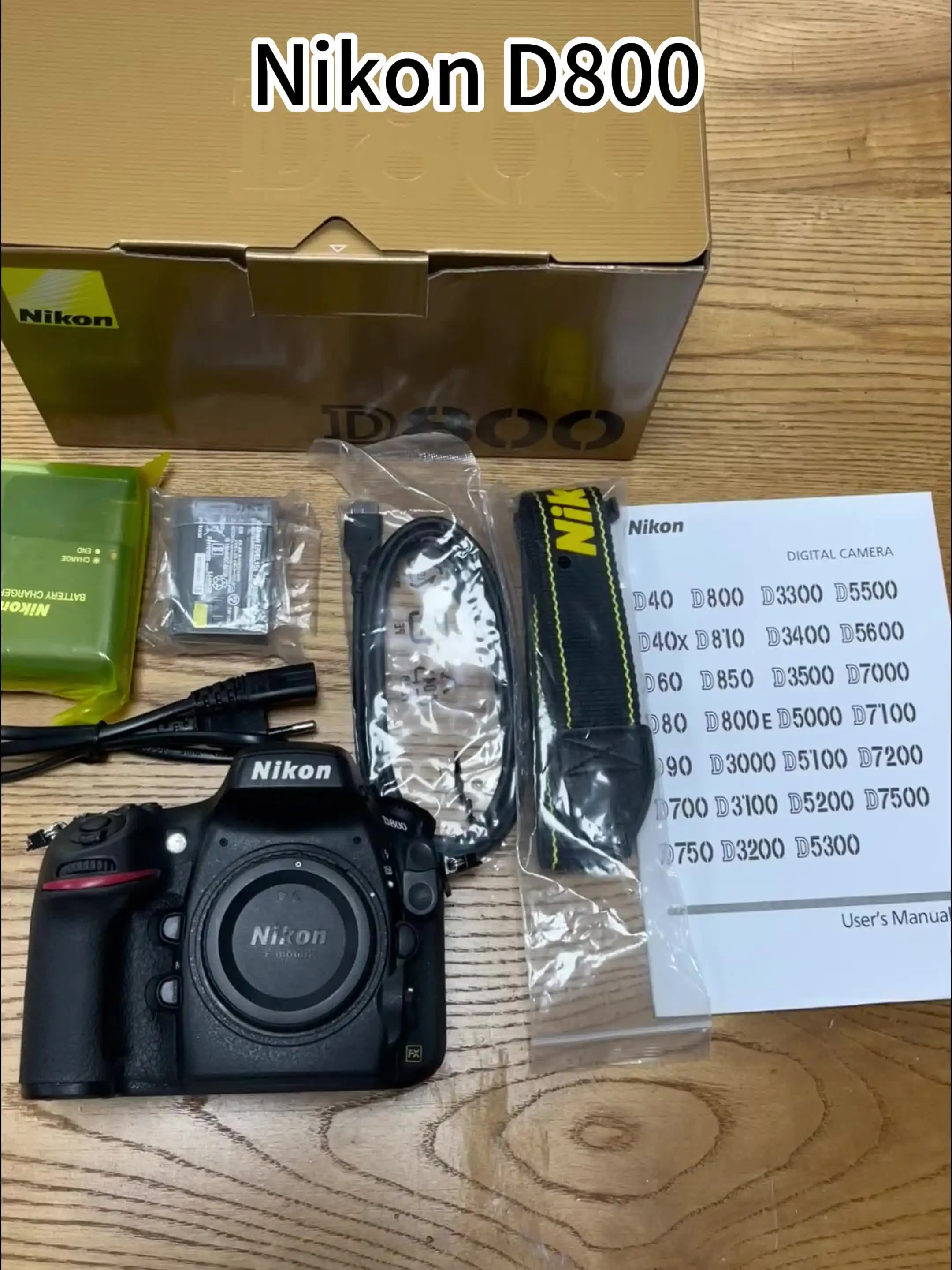 Used Nikon D800 DSLR Camera with AF-S 24-85mm Lens - Pre-Owned