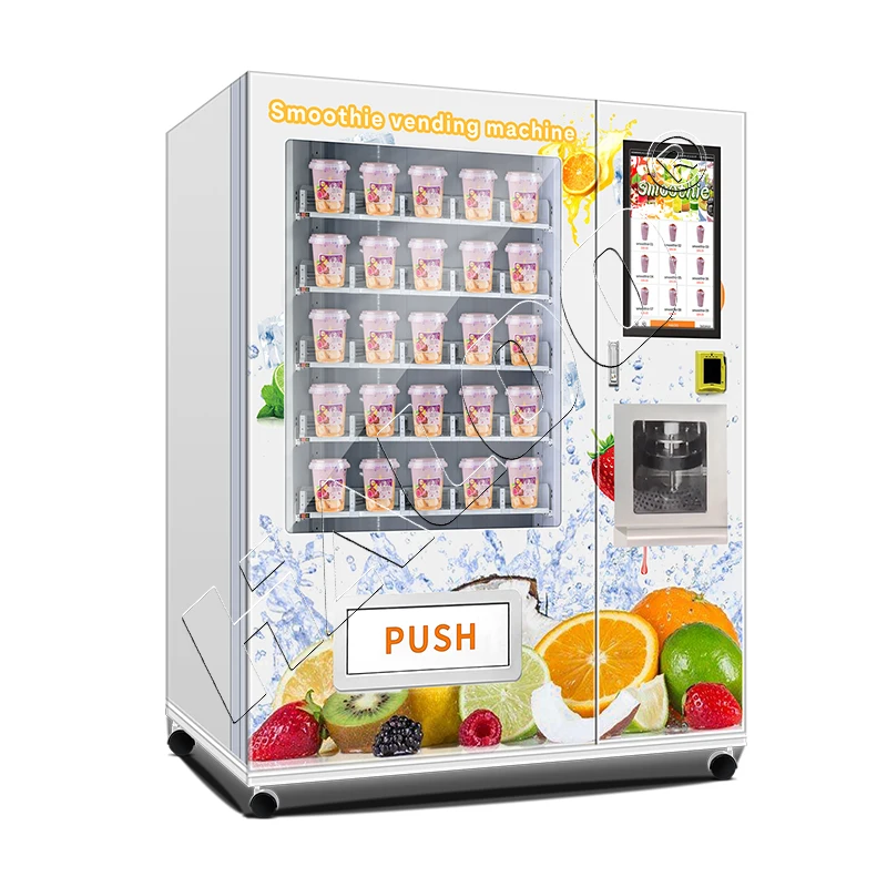 Self Service Fruit Smoothie Blend Vending Machine And Cooling Smoothie ...