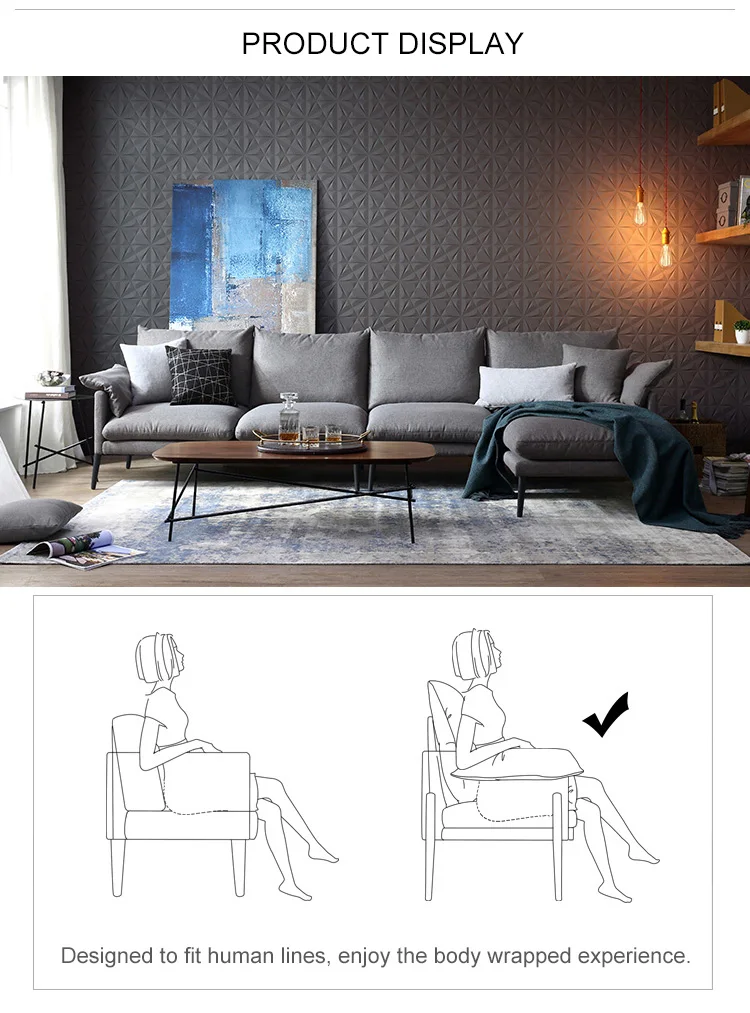 Factory Price Modern L Shaped Simple Set New Model Design Sofa