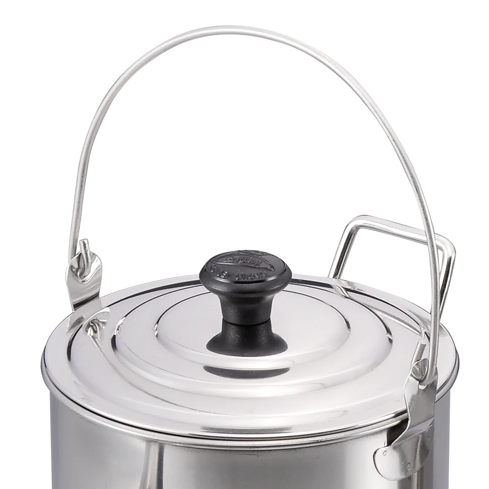 Wholesale 1.9L 2.7L Camping Cookware Coffee Tea Pot Outdoor Stainless Steel Korean Tea Kettle details