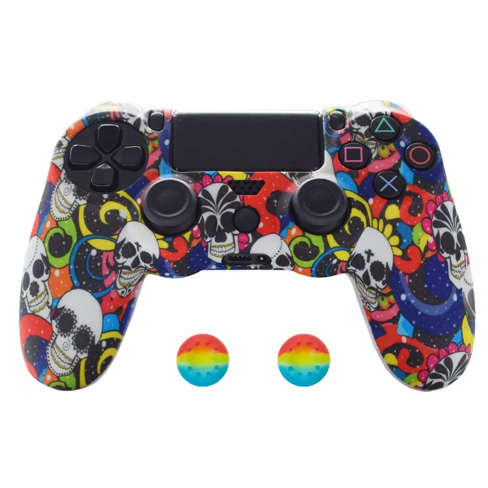 For Ps4 Controller Rubber Grip Skins Silicone Case For Ps4 Controller