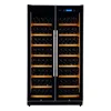 Freestanding Two Units Compressor Single Zone 320 Bottles Wine Cellar Refrigerator