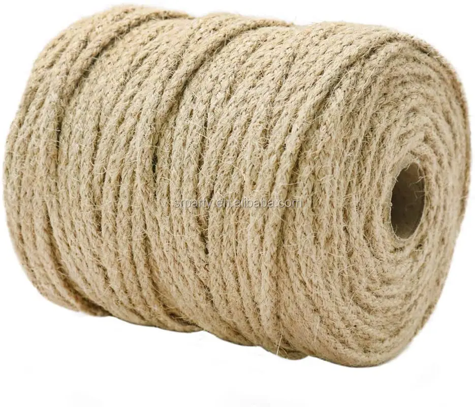 Sr 3 Mm 4mm 6mm 8mm Bulk Jute Rope,Natural Jute Twine 3mm 4mm Natural Jute Rope Hemp For