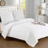 100%polyester very warm cheap micro mink fleece bedding set comforter embossed small circular in bulk white