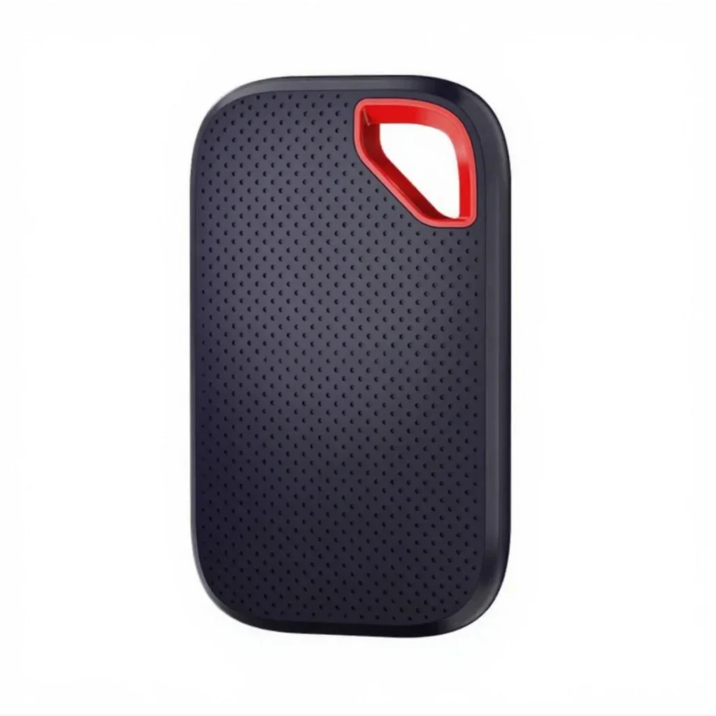 Samsung T7 1TB external SSD for Mac showing compact aluminum unibody design and USB-C port