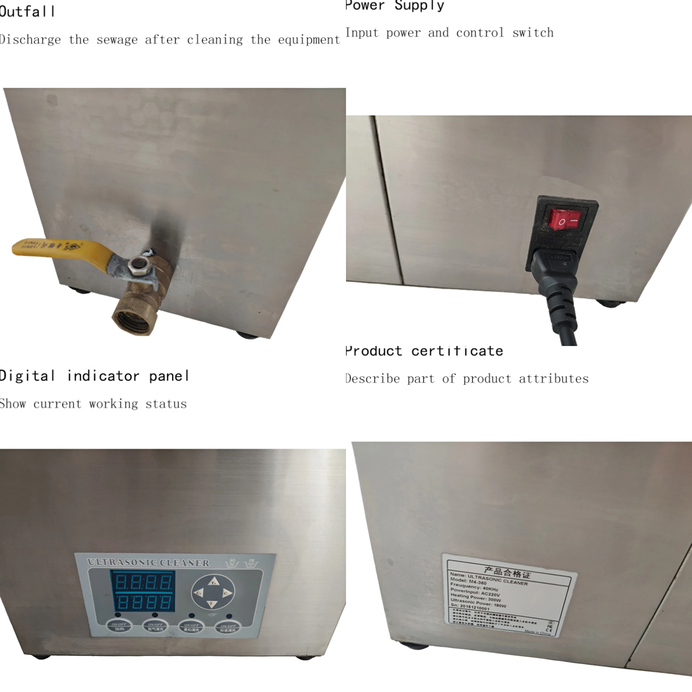 2020 Cleaner Ultrasonic Grease Filter Ultrasonic Cleaner Glass Cleaner