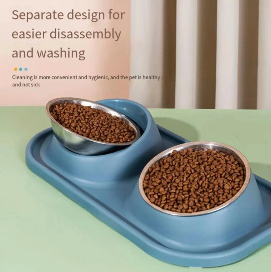 Factory Direct Sales Pet Bowl Plastic Pet Bowls Bamboo Fiber Customized