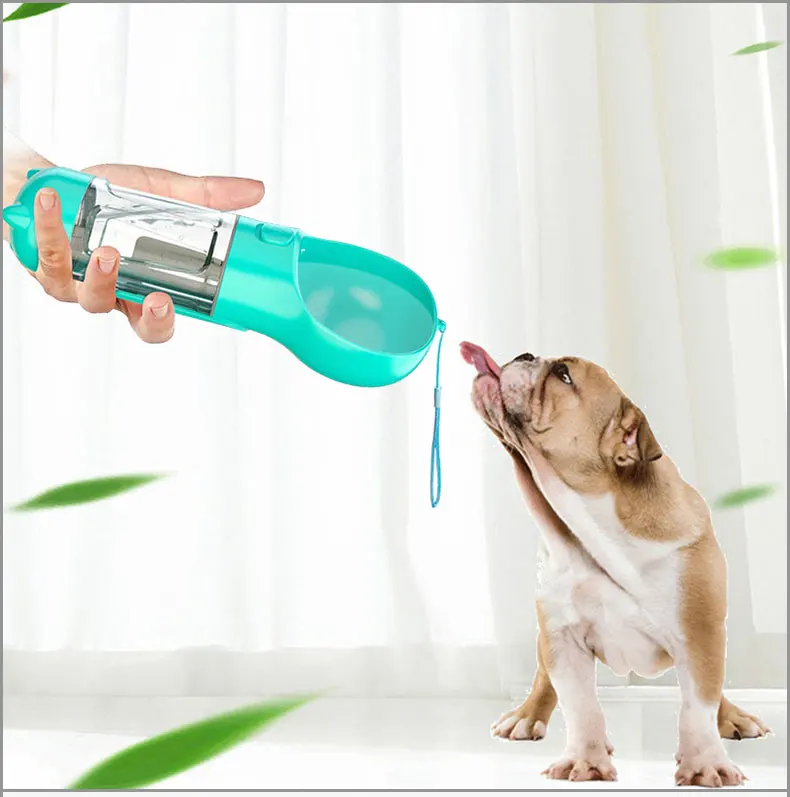 Animal Feeding Bowl Leak Proof Portable Travel Pet Water Bottle