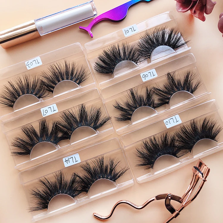 lashes3d wholesale vendor 25mm eyelashes 25mm 3d mink eyelash with eyelash box packaging