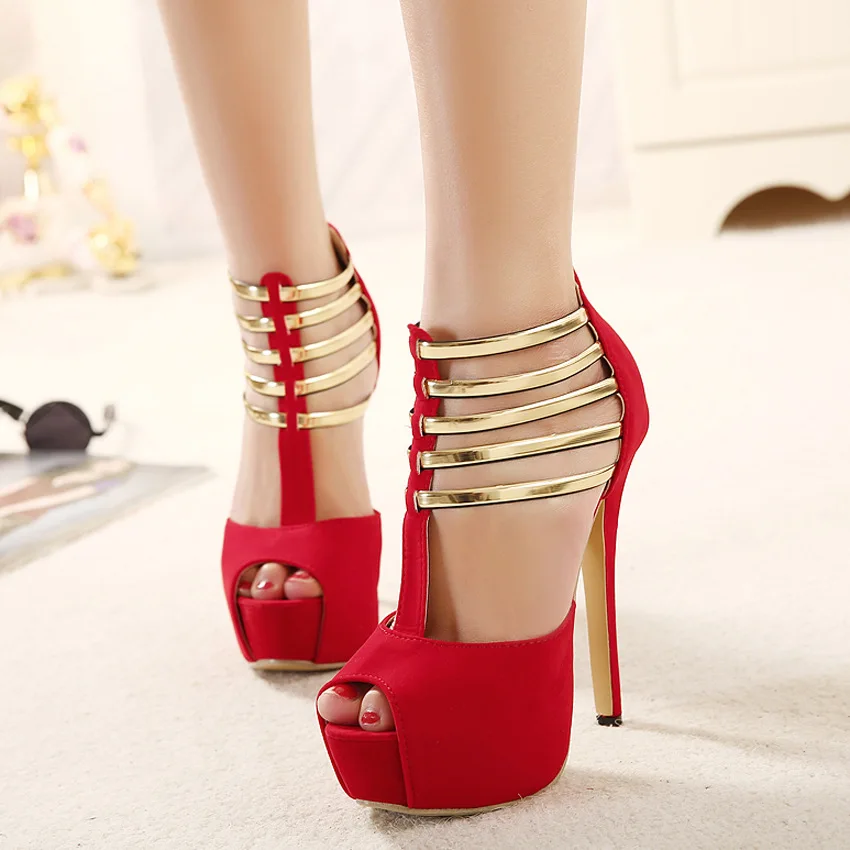 ladies shoes red color