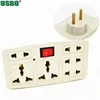 Wholesale German Standard 1 to 6 Electrical Multi Socket Plug With Switch For Mobile Phone