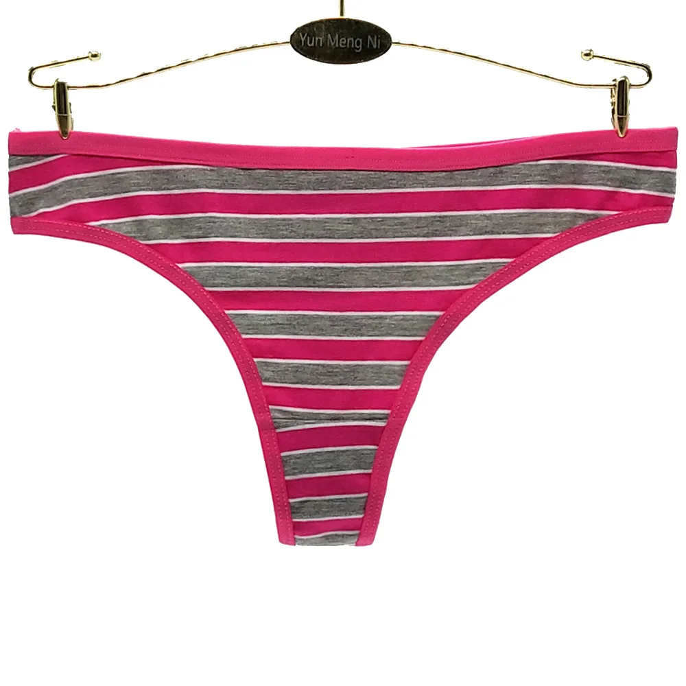 Teen Girl Cotton Classic Stripe Printed Thongs For Women Buy Thongs For Womencotton Thong